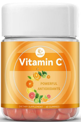 Duozi Vitamin C Gummies Supplement for Immunity Support & Skin Health - 60 Count