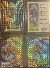 2025 Panini Mosaic Amon Ra St. Brown 4 Card Lot Silver Mosaic Insert Lions