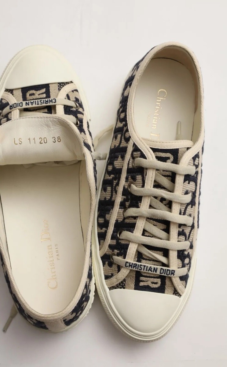 Dior Walk'n'Dior Sneakers Size 38 - US 8 in Deep Blue Dior Dior Walk'n'Dior Sneakers Size 38 - US 8 in Deep Blue Dior