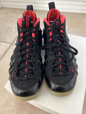 NIKE AIR FOAMPOSITE PRO SOLAR BLACK Size 10 CRIMSON 616750  display picture 2