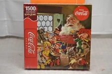 2004 SPRINGBOK COCA-COLA SANTA'S WORKSHOP 1500 PIECES JIGSAW PUZZLE NEW SEALED