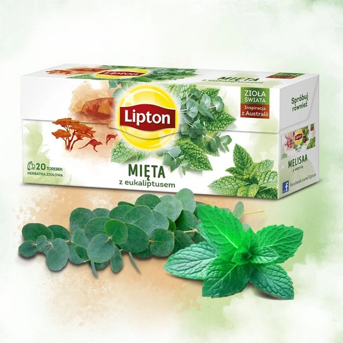 3 x Lipton MINT & EUCALYPTUS - 3 x 20 Herbal Tea Bags 26g / 0.91oz - Picture 3 of 3
