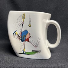 Vintage Golf coffee mug Twisted Tennis 1992 " The Results Of Over Serve "