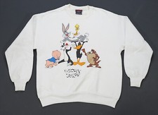 Rare VTG Looney Tunes Bugs Bunny Porky Taz Daffy Sylvester 1993 Sweatshirt 90s L