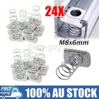 <!--F#f_0-->24Pcs M8 x 6mm Unistrut Type Zinc Plated Long Spring Channel Nuts D Tools AU New<!--F/-->