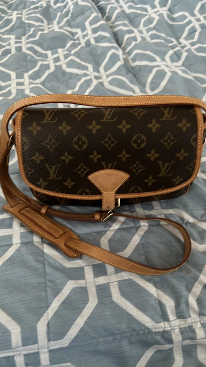 Louis+Vuitton+Sologne+Shoulder+Bag+Brown+Canvas+Monogram+Coated