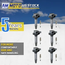 6pcs Ignition Coil +Iridium Spark Plug for Ford Lincoln Mazda 3.7L 3.5L V6 UF553