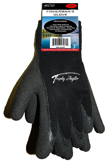 Premium Latex Rubber Dipped Gloves Trophy Angler Fisherman's Glove