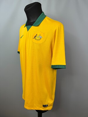 AUSTRALIA 2014 2016 HOME SHIRT FOOTBALL SOCCER JERSEY NIKE 578177