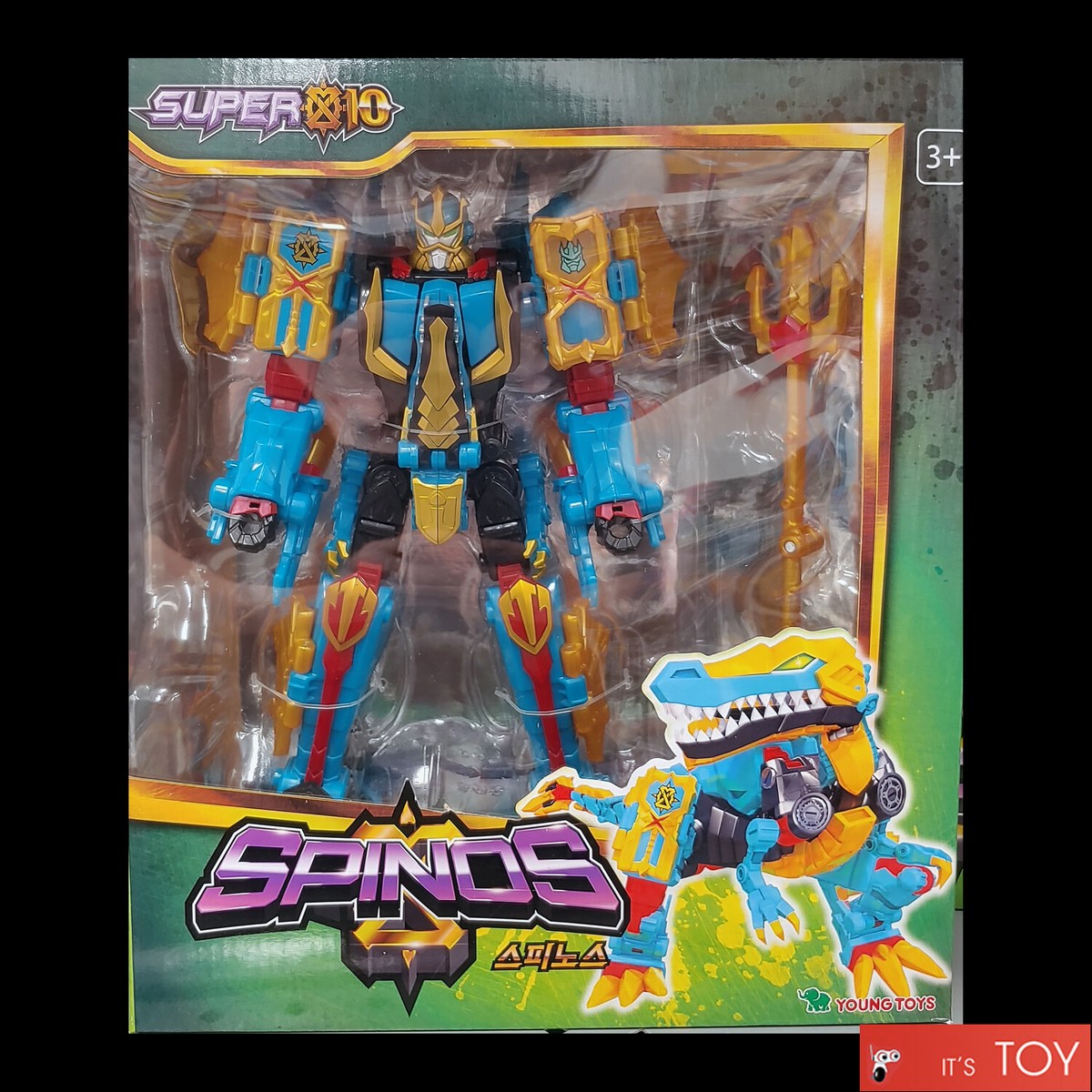 SUPER 10 SPINOS Sea Guardian Spinosaurus Dino Transforming Robot