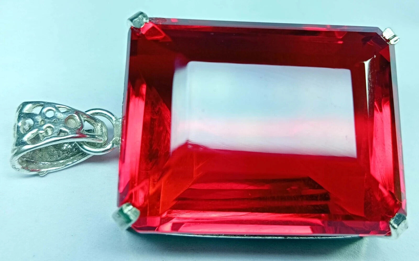 Emerald Cut 139-140 Carat Natural Red Topaz Loose Gemstone Certified PD028