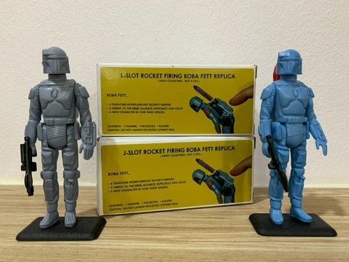 1 Custom Vintage Rocket Firing Boba Fett with Display Box! - No US import fees!