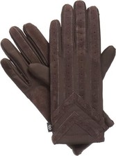isotoner Signature Men's Gloves, Spandex Stretch with Medium-Large, Brown