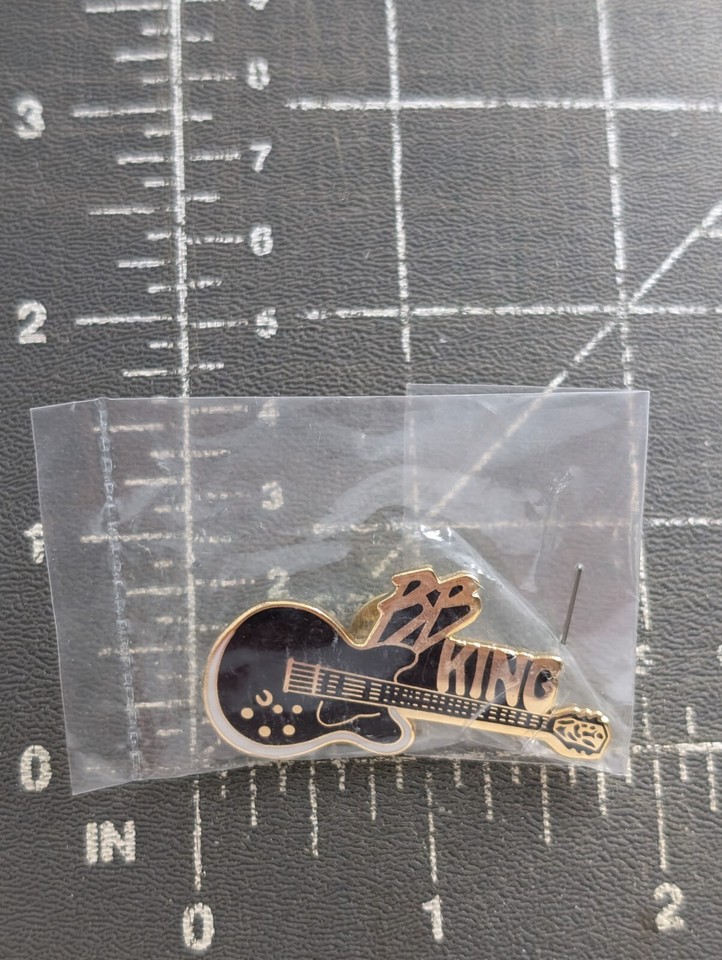 VTG BB King Black Lucille Guitar Pin Blues Music Collectible Concert ...