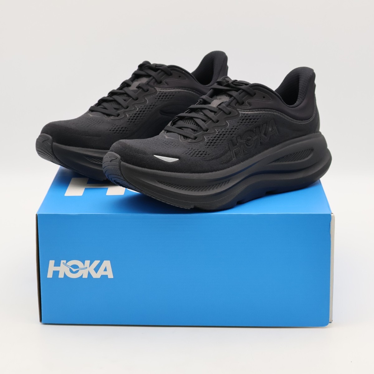 1162011-BBLC HOKA BONDI 9 BLACK (Men's) | eBay