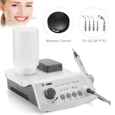 Dental Wireless Ultrasonic Scaler LED Handpiece /G1,G2,G4,P1,E1 Tips VRN-A8 ns