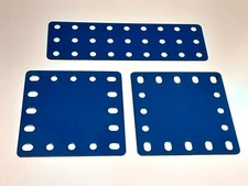 Vintage Gilbert Erector Base Plate Lot of 3 --2 5x5 - 1 9x3
