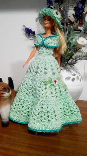Vestiti barbie all'uncinetto con cappello - fatto a mano | eBay