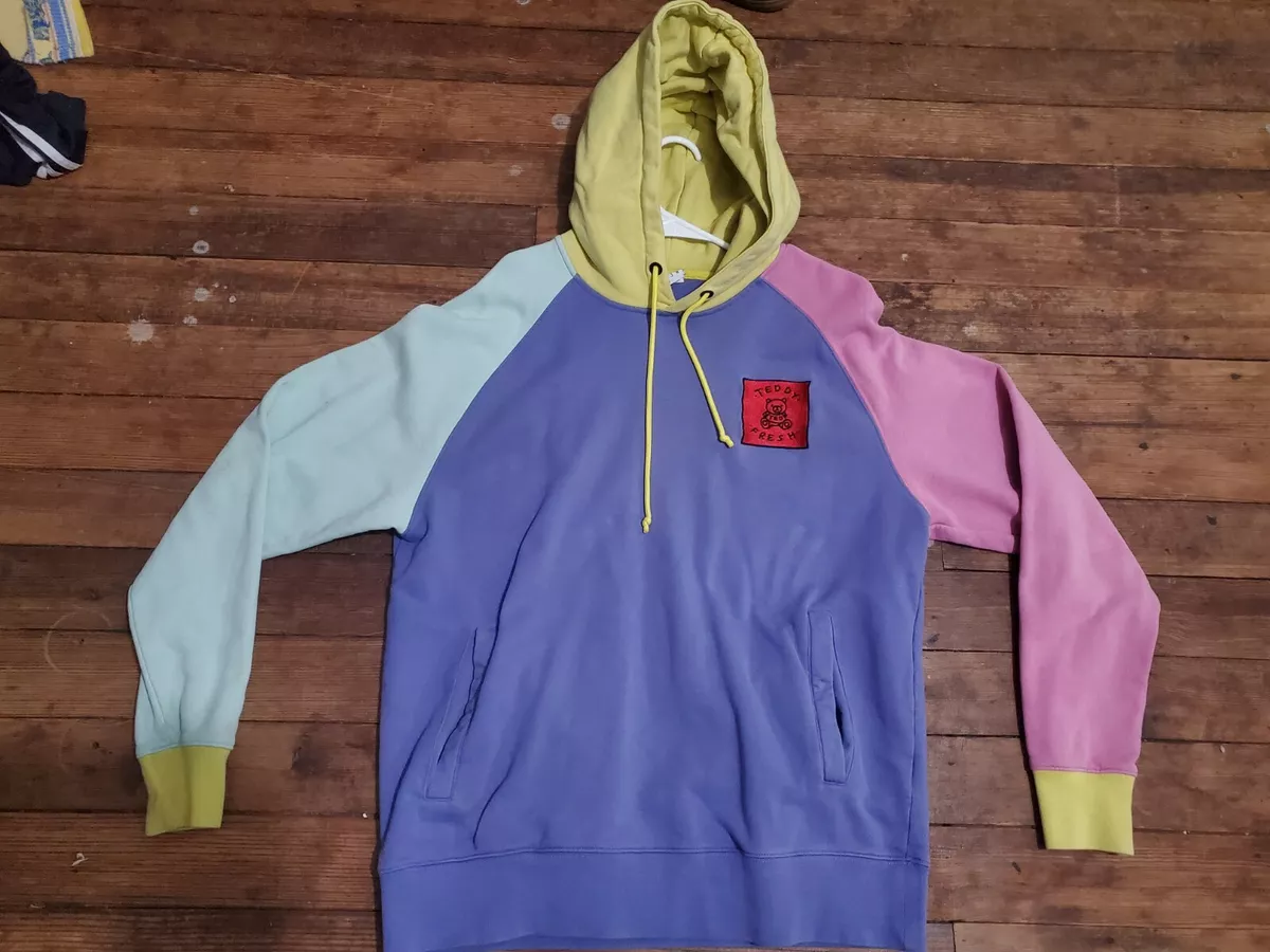 Teddy Fresh Ethan Hila Klein H3H3 Colorblock Hoodie Hooded Sweatshirt  Medium M