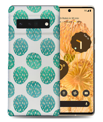 CASE COVER FOR GOOGLE PIXEL|TEALISH POLKA DOTS PATTERN ART