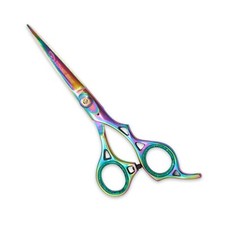 Hair Cutting Shear 6.5" Titanium Barber Scissors Stainless Steel