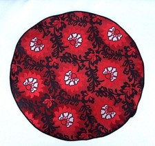 Lord R Colton Masterworks Pocket Round Turin Red Floral Silk - 75 Retail New