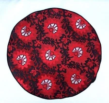 Lord R Colton Masterworks Pocket Round Turin Red Floral Silk - $75 Retail New