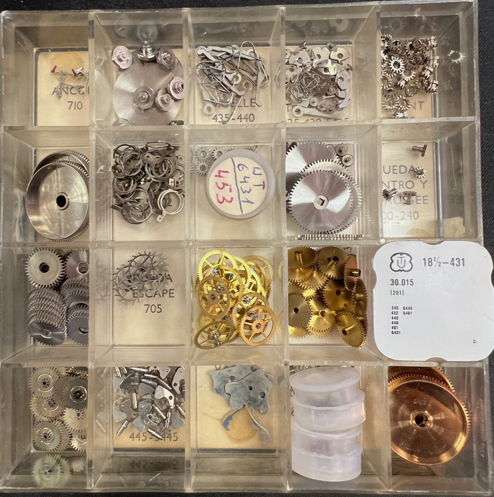 NOS Unitas 6431 18.5mm Vintage Watch Parts Recambios Reloj New