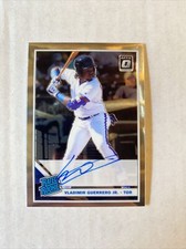 2019 Panini Donruss Optic VLADIMIR GUERRERO JR Rated Rookie Auto RC Blue Jays