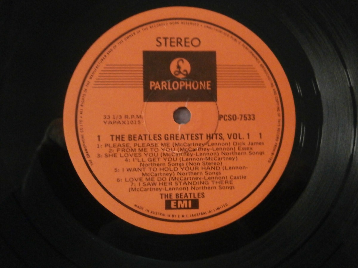 The Beatles ‎– Greatest Hits Vol.1 - PCSO 7533 Vinyl LP Rare