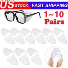 1~10Pairs Side Shields For Eye Glasses Slip On Safety Glasses Shield Universal