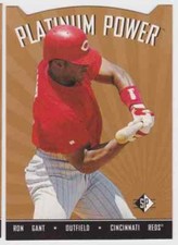 1995 SP PLATINUM POWER DIE-CUT RON GANT CINCINNATI REDS #PP3 INSERT