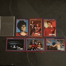 Lot 1991 Impel Star Trek The Next Generation The Continuing Voyages 6 card set