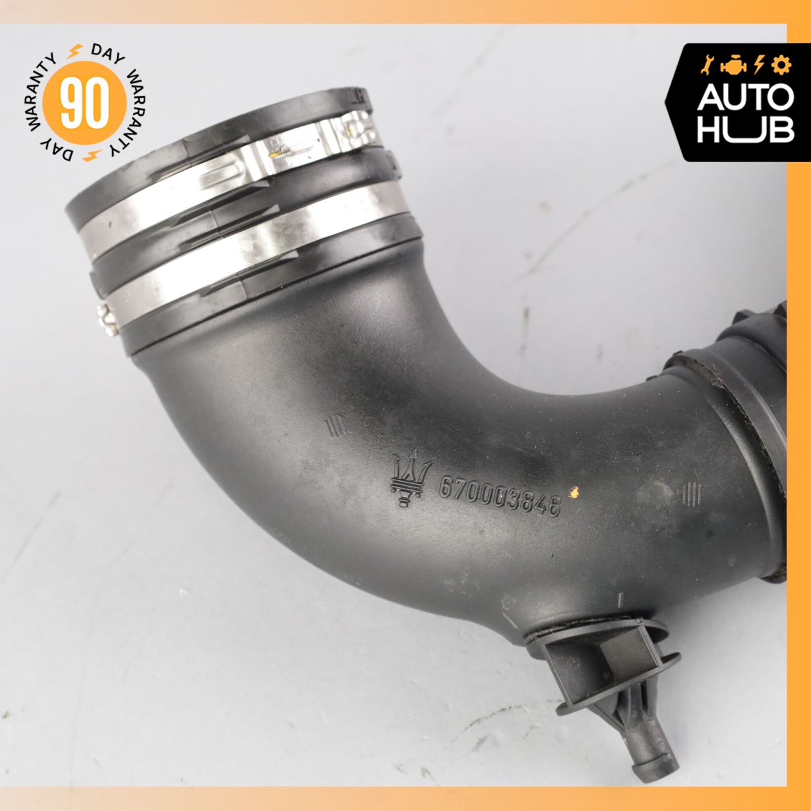 14-22 Maserati Quattroporte M156 Engine Left Air Intake Duct Pipe Hose Set OEM
