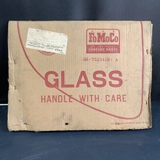 1952-54 Ford Convertible Front Door Vent Wing Window Safety Glass Nos Ba7621412a