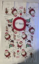 Bib 13" Neck Pull Over Head T-Shirt Special Needs Drool cotton towel santa snow