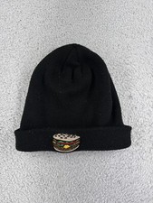 Coal Headwear Beanie Toque Adult One Size Black Embroidered Hamburger Acrylic