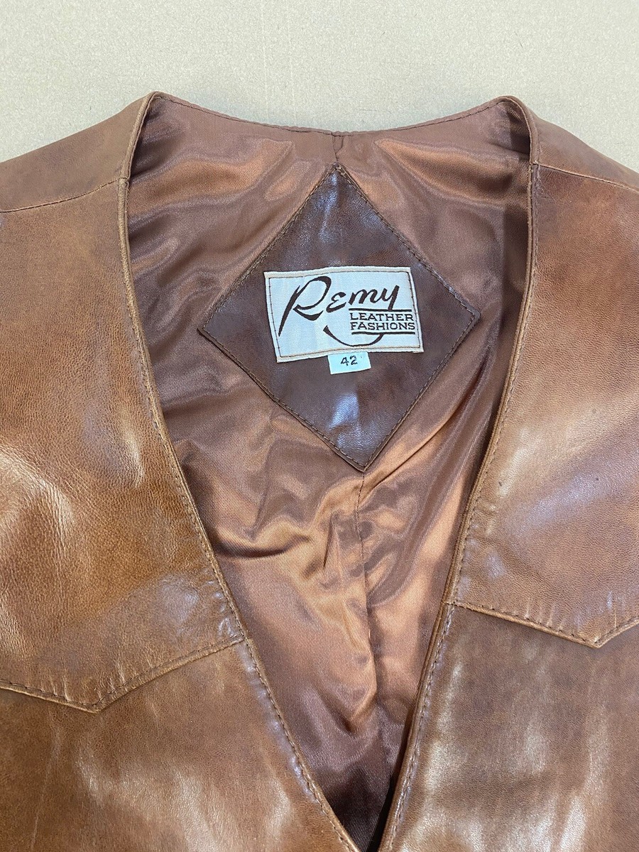 Vintage Leather Gunslinger Western Motorcycle Biker Cowboy Concho