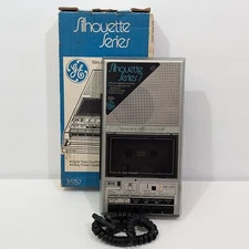 General Electric Cassette Tape Player Recorder Silhouette Series 3-5157 Vintage