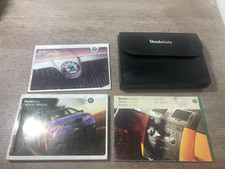 SKODA FABIA 2004 OWNER MANUAL HANDBOOK PACK + SERVICE BOOK WITH WALLET