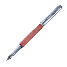 Hoerner (Hörner) Legno Fountain Pen, Mahogany, Chrome Trim