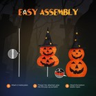 AplusChoice 2Pcs 3FT Halloween Collapsible Pumpkin Decorations 150 Lights Décor — photo 2