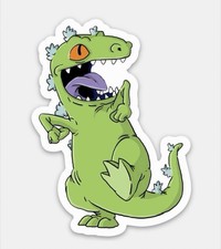 3  Reptar Sticker Nickelodeon Rugrats 90s Matte Finish Dishwasher Safe