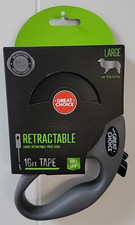 Great Choice Retractable 16 Ft. Leash Cord Gray Medium