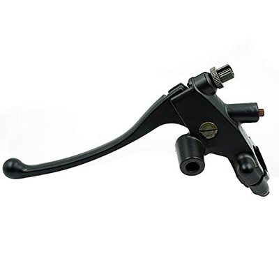 Feiteplus 7/8'' 22mm Universal Left Motorcycle Brake Clutch Reservoir Black 