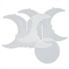 Silicone Mould Round Table Shelf Stand Set Epoxy Resin Stool Making Epoxy Craft