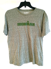 ironman triathlon mens shirt Color Green Size Medium Cottom Polyester Crew Neck