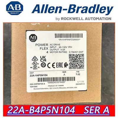 NEW   22A-V4P5N104 22AV4P5N104 PowerFlex 4 0.75 kW 1 HP AC Drive *mc