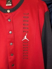 Nike Air Jordan Retro 11 Bred Performance Snap Jacket AH1549-687 Size XL