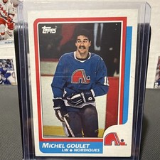 1986-87 Topps - Michel Goulet #92 Quebec Nordiques NHL Ice Hockey Card